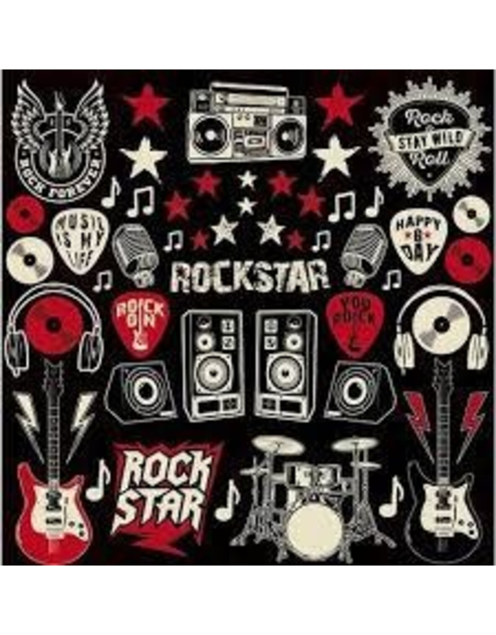 Reminisce Rockstart 12x12 Sticker Sheet