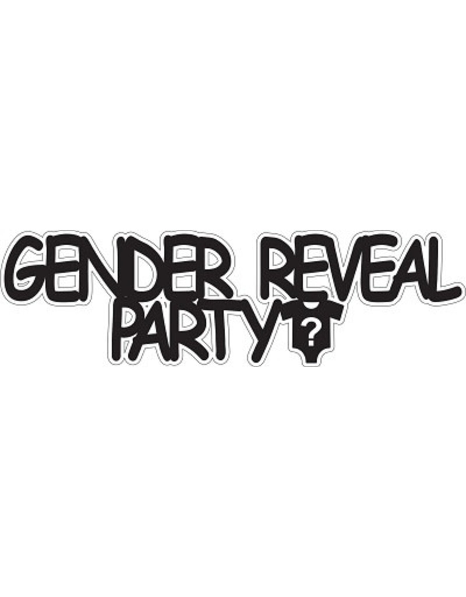 Petticoat Parlor Gender reveal banner boy (blue)