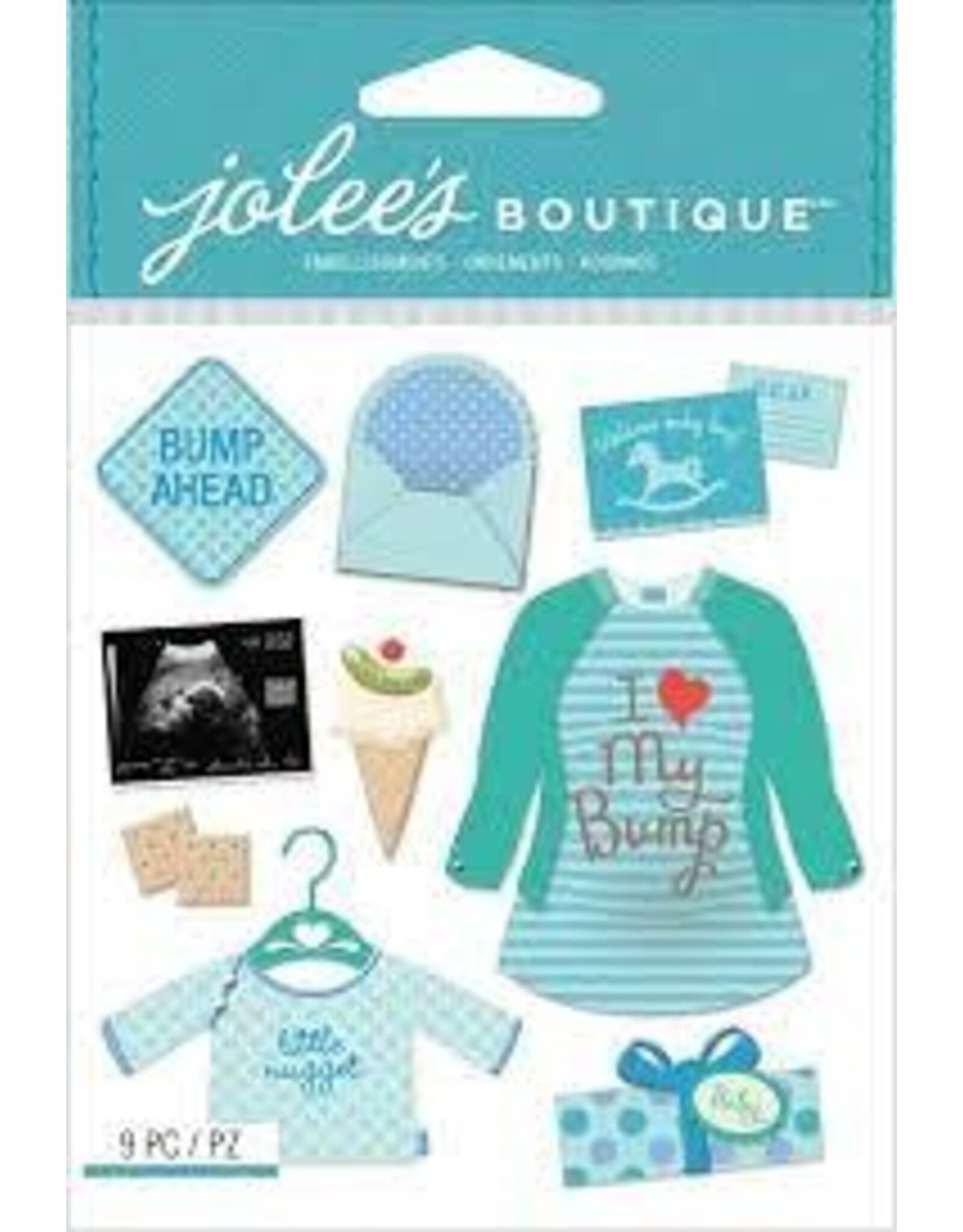 Jolee's Baby boy pregnancy 3d stickers