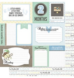 Scrapbook Customs Baby boy - 2mths paper