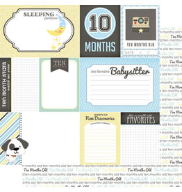 Scrapbook Customs Baby boy- 10mths paper