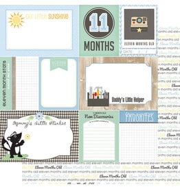 Scrapbook Customs Baby boy- 11mths paper