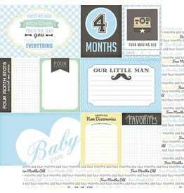 Scrapbook Customs Baby boy- 4mths paper