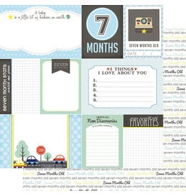 Scrapbook Customs Baby boy- 7mths paper