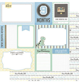 Scrapbook Customs Baby boy- 9mths paper