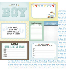 Scrapbook Customs Baby boy-newborn paper