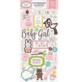 Echo Park Sweet baby girl chipboard