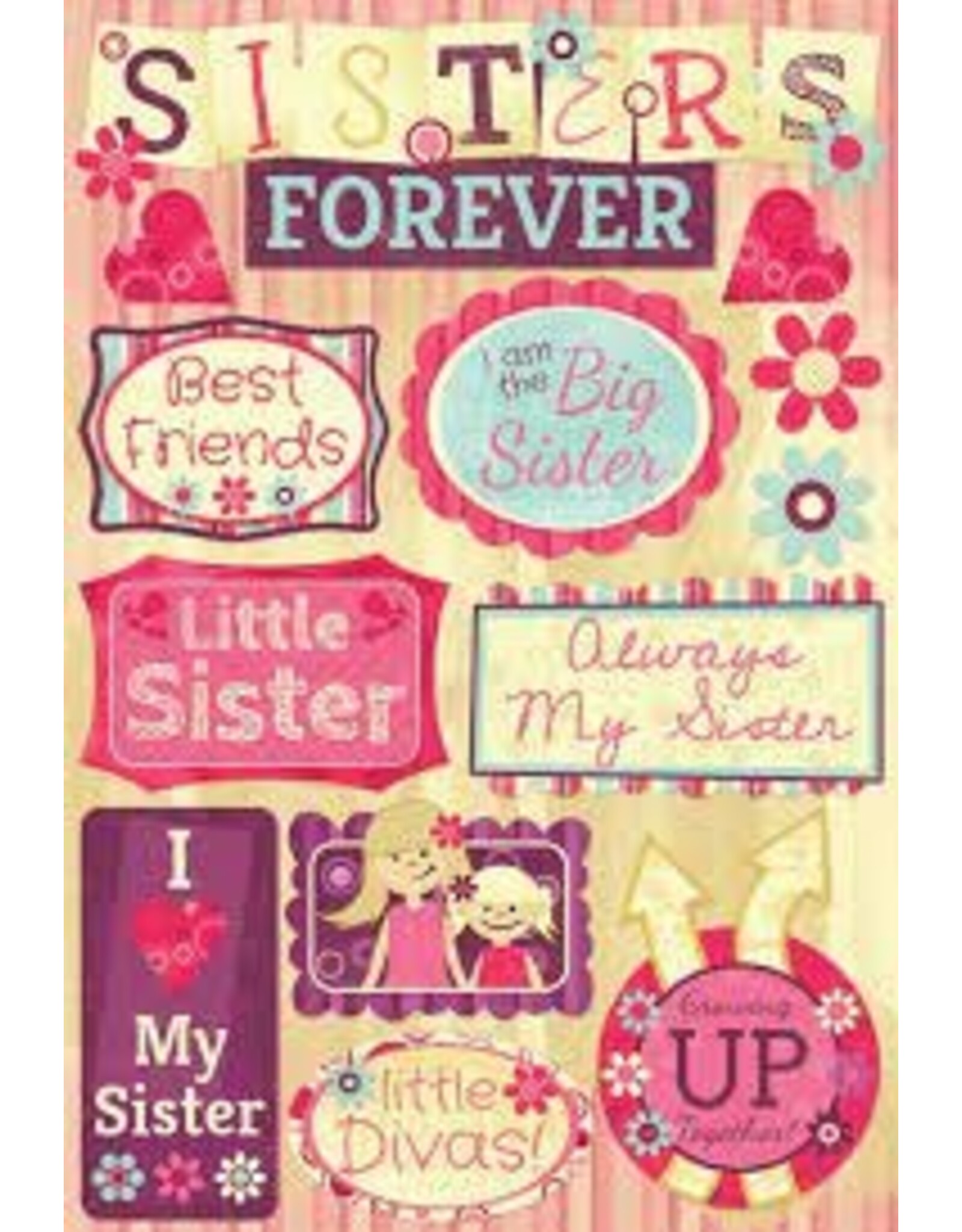 Karen Foster Sisters forever stickers