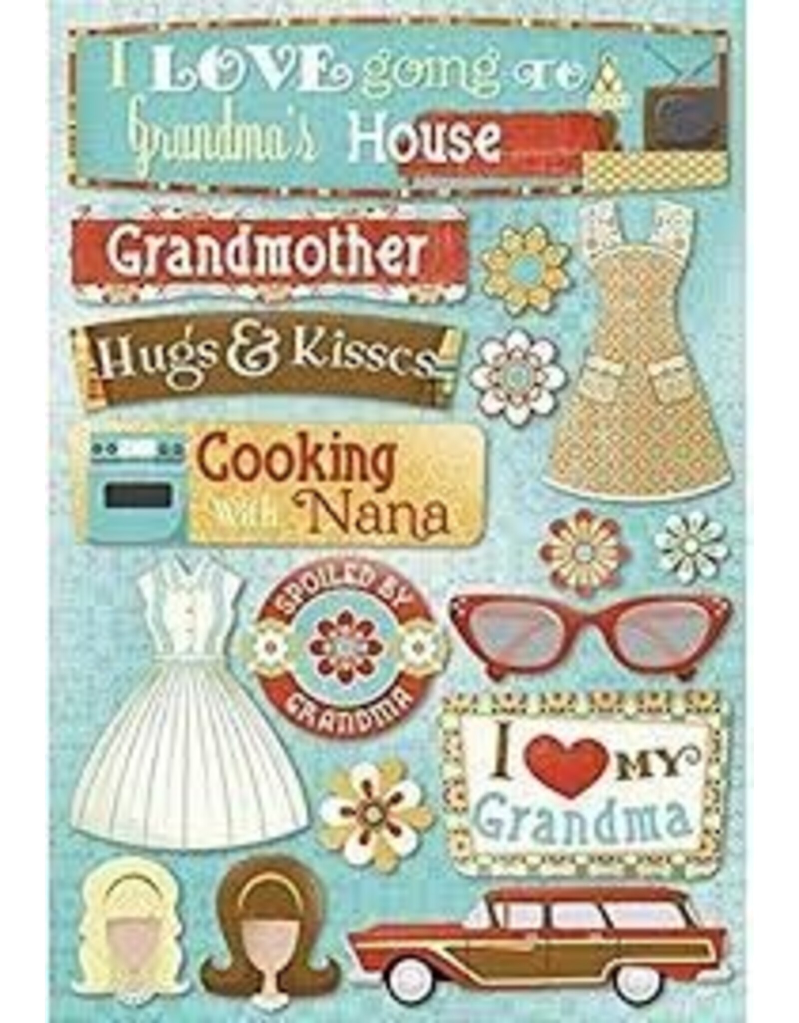 Karen Foster Classic grandma stickers