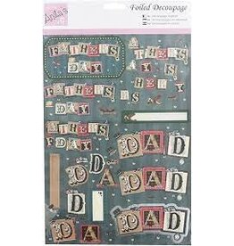 Dad foiled stickers