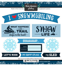 Scrapbook Customs Snowmobiling Stickers