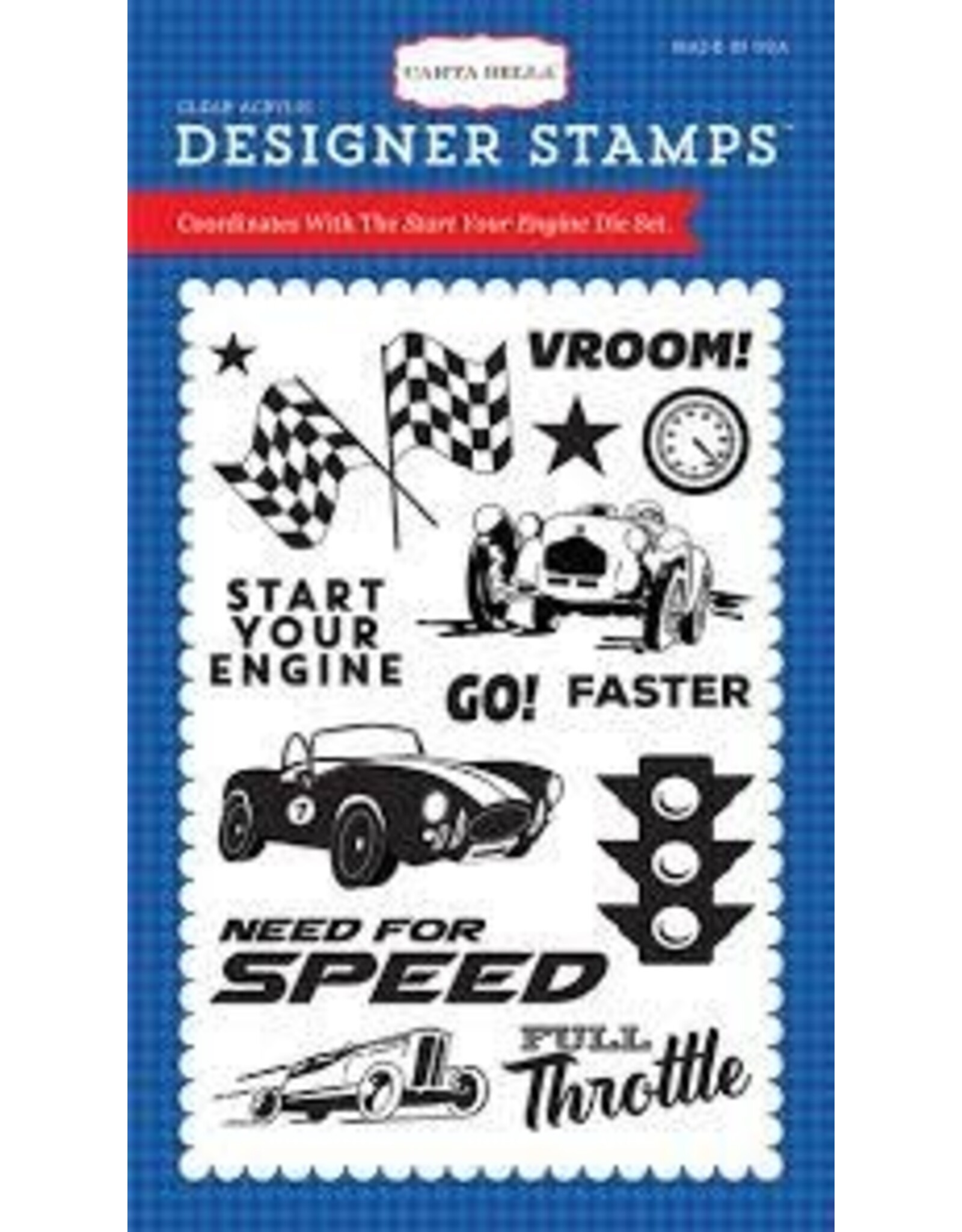 Start Your Engine Stamp
