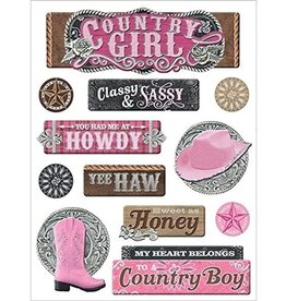 PAPER HOUSE PRODUCTIONS Cowgirl chipoxy stickers