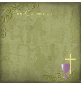 Stamping Station First Communion paper