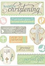 PAPER HOUSE PRODUCTIONS Baby's christening chipoxy stickers