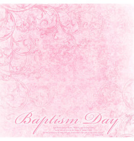 Baptism day (pink) paper