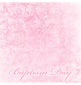 Stamping Station Baptism day (pink) paper