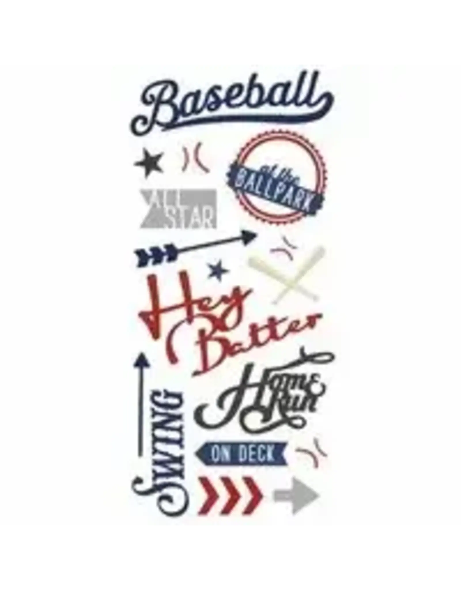 PAPER HOUSE PRODUCTIONS Baseball 3d puffy stickers