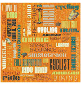 Karen Foster Biking collage paper