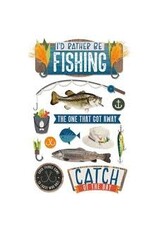 I'd rather be fishing 3d stickers