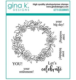 Gina K. Designs Let's Celebrate Stamp