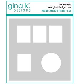 Gina K. Designs Master Layouts 15 Fillers Stencil