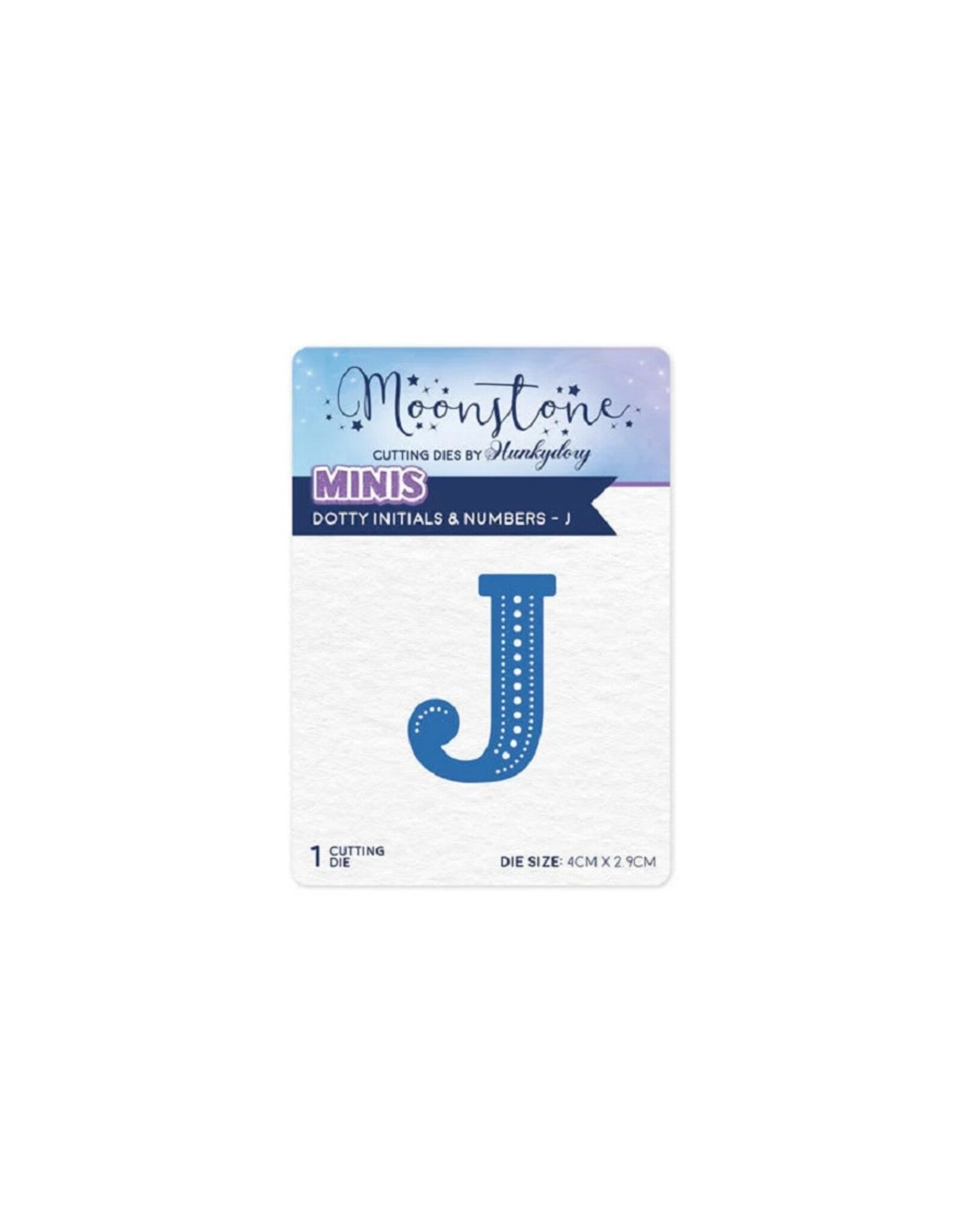 Hunkydory Crafts Moonstone Dies - Dotty Initials & Numbers - J