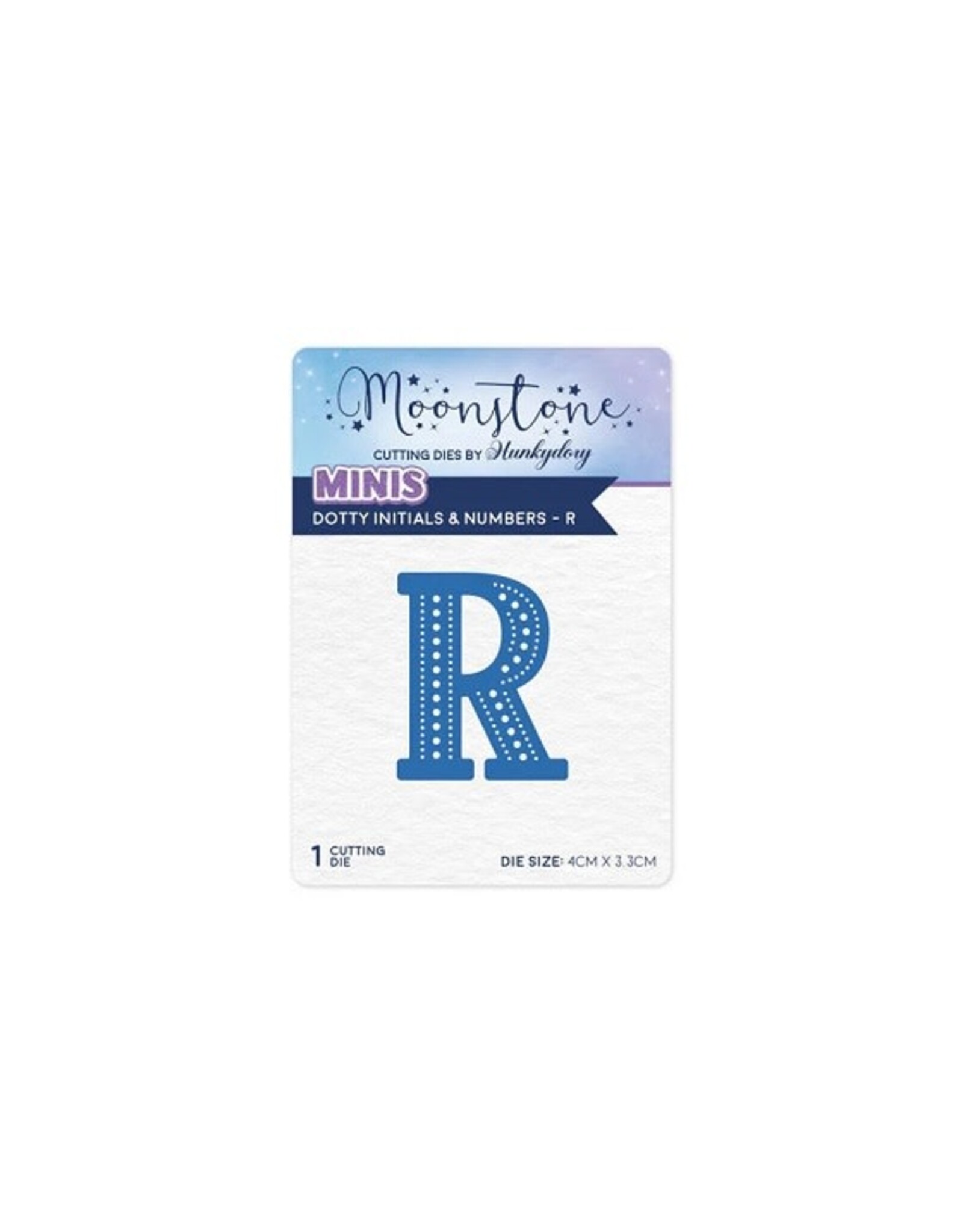 Hunkydory Crafts Moonstone Dies - Dotty Initials & Numbers - R