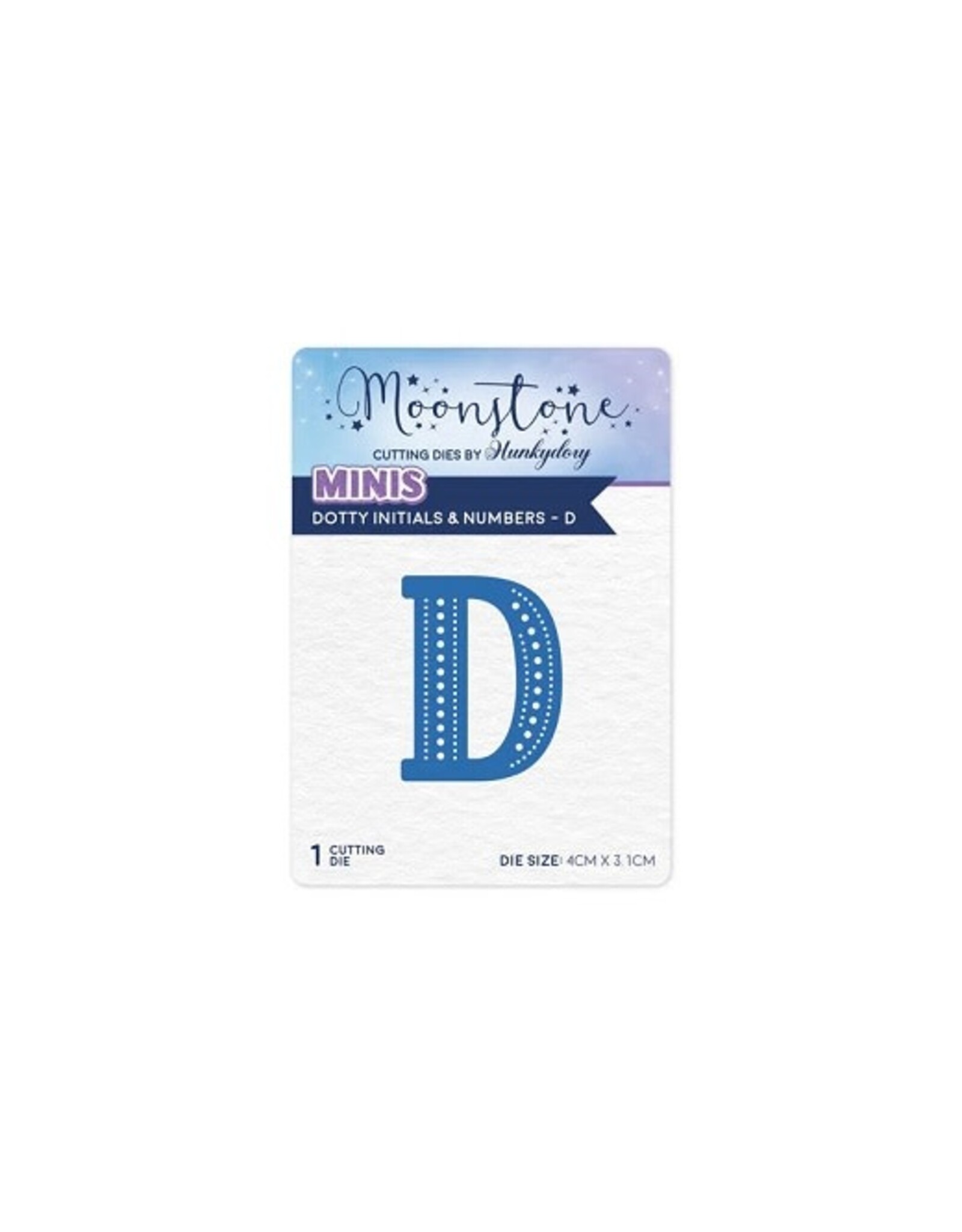 Hunkydory Crafts Moonstone Dies - Dotty Initials & Numbers - D
