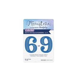Hunkydory Crafts Moonstone Dies - Dotty Initials & Numbers - 6 / 9