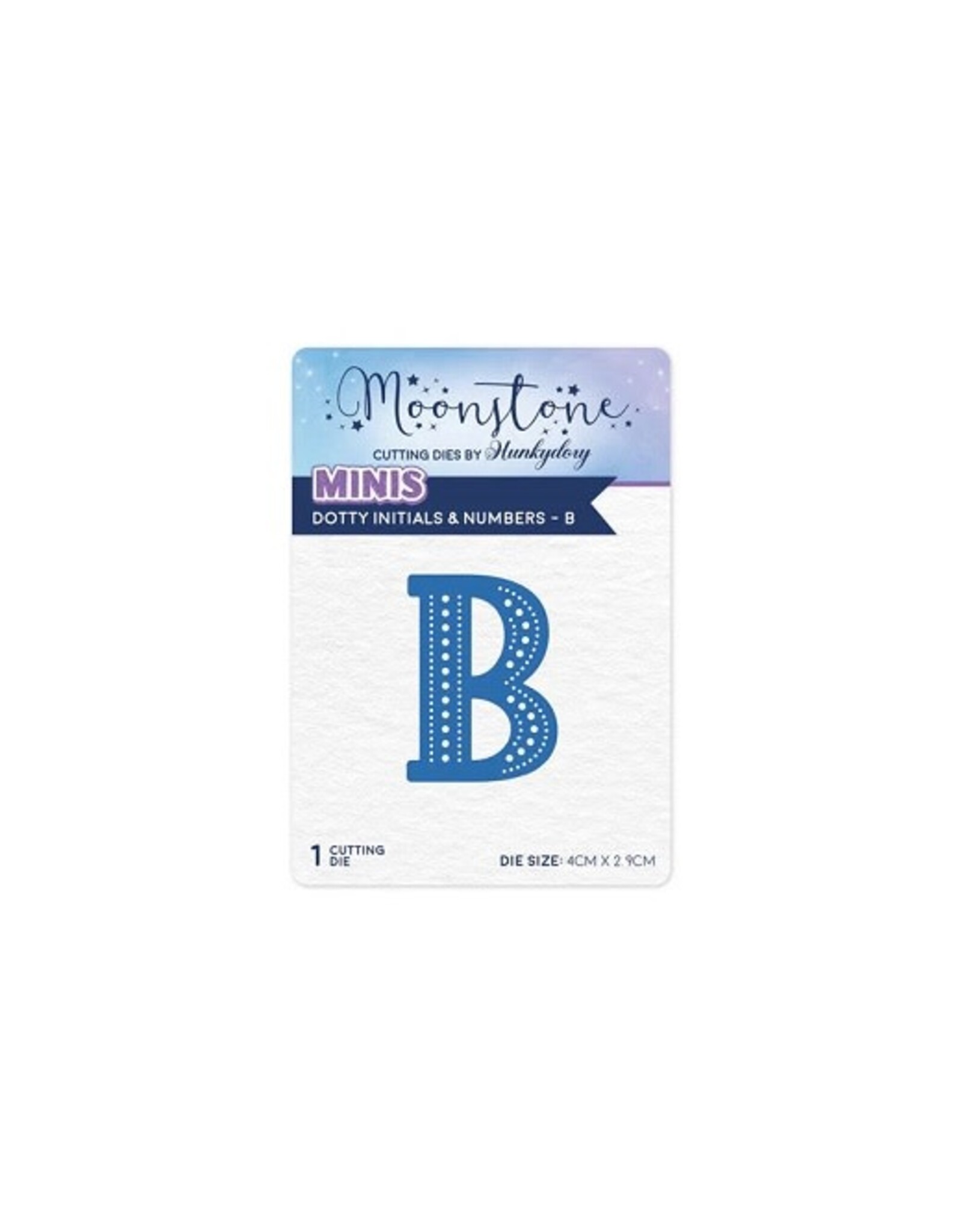 Hunkydory Crafts Moonstone Dies - Dotty Initials & Numbers - B