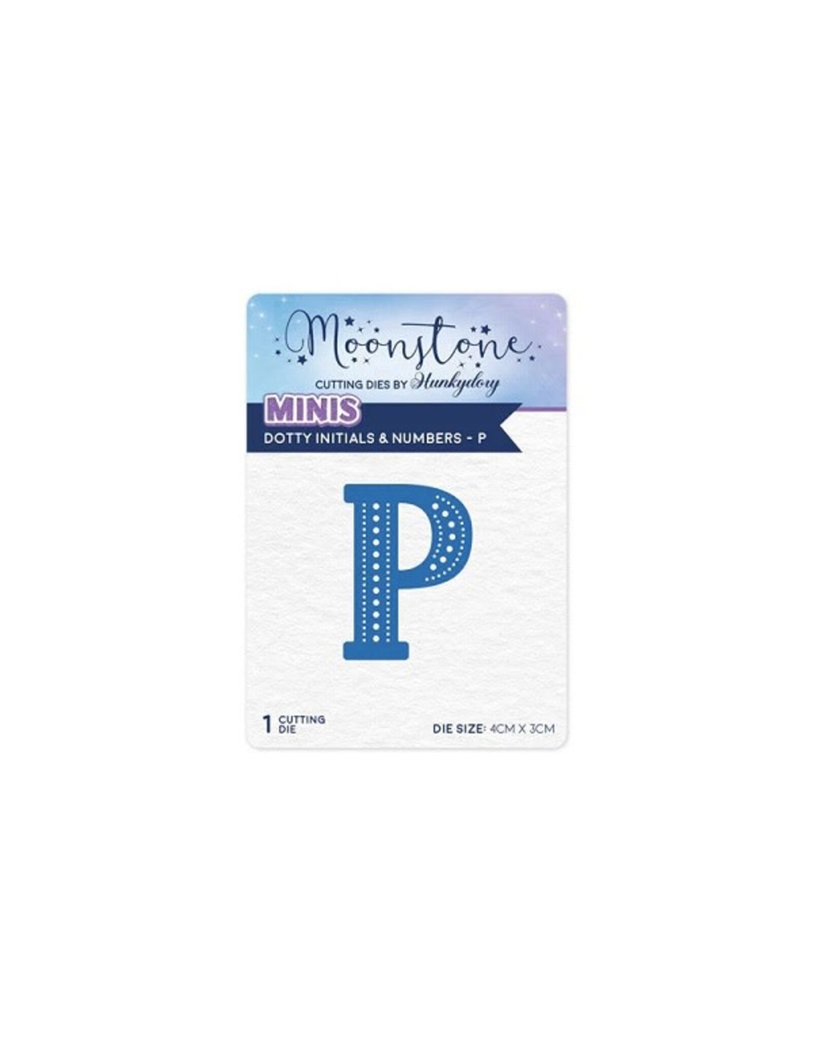 Hunkydory Crafts Moonstone Dies - Dotty Initials & Numbers - P