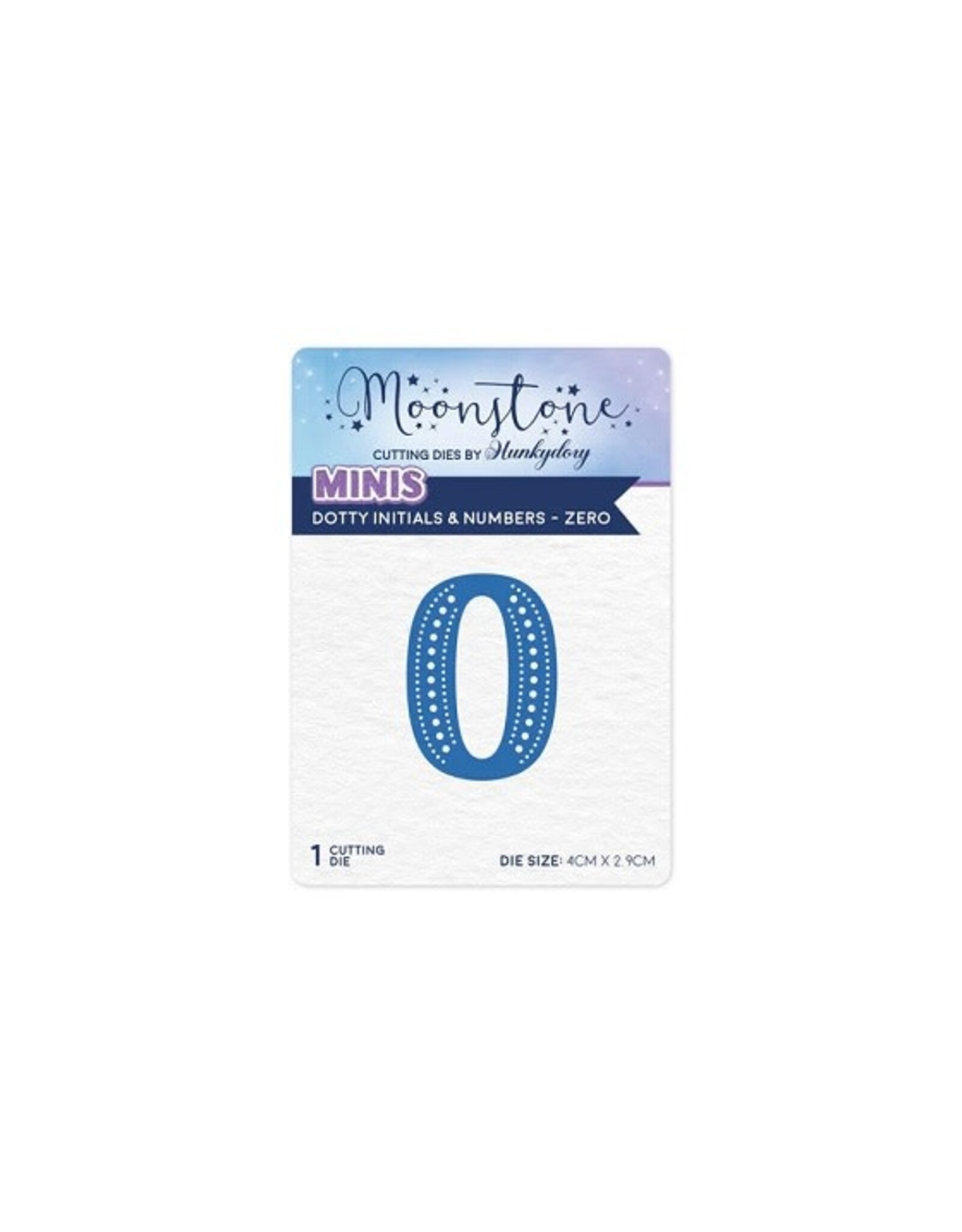 Hunkydory Crafts Moonstone Dies - Dotty Initials & Numbers - 0 Zero