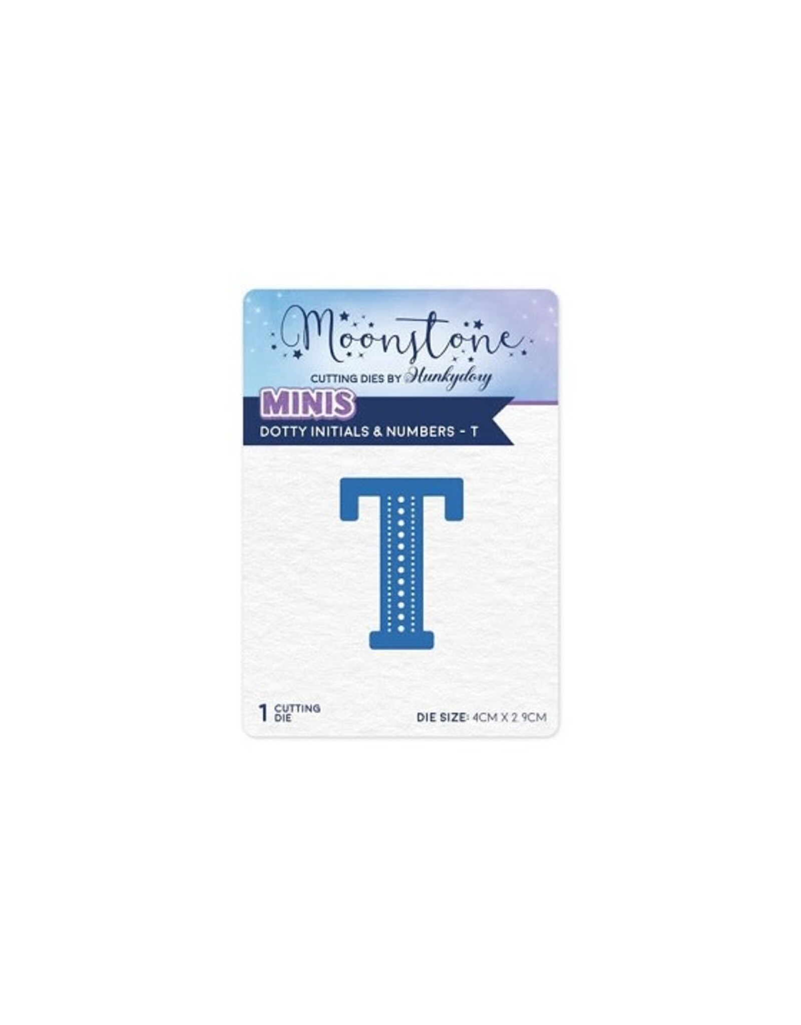 Hunkydory Crafts Moonstone Dies - Dotty Initials & Numbers - T