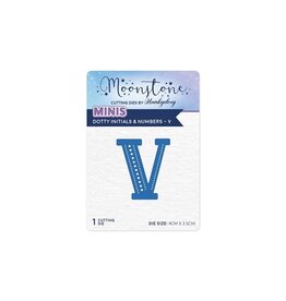 Hunkydory Crafts Moonstone Dies - Dotty Initials & Numbers - V