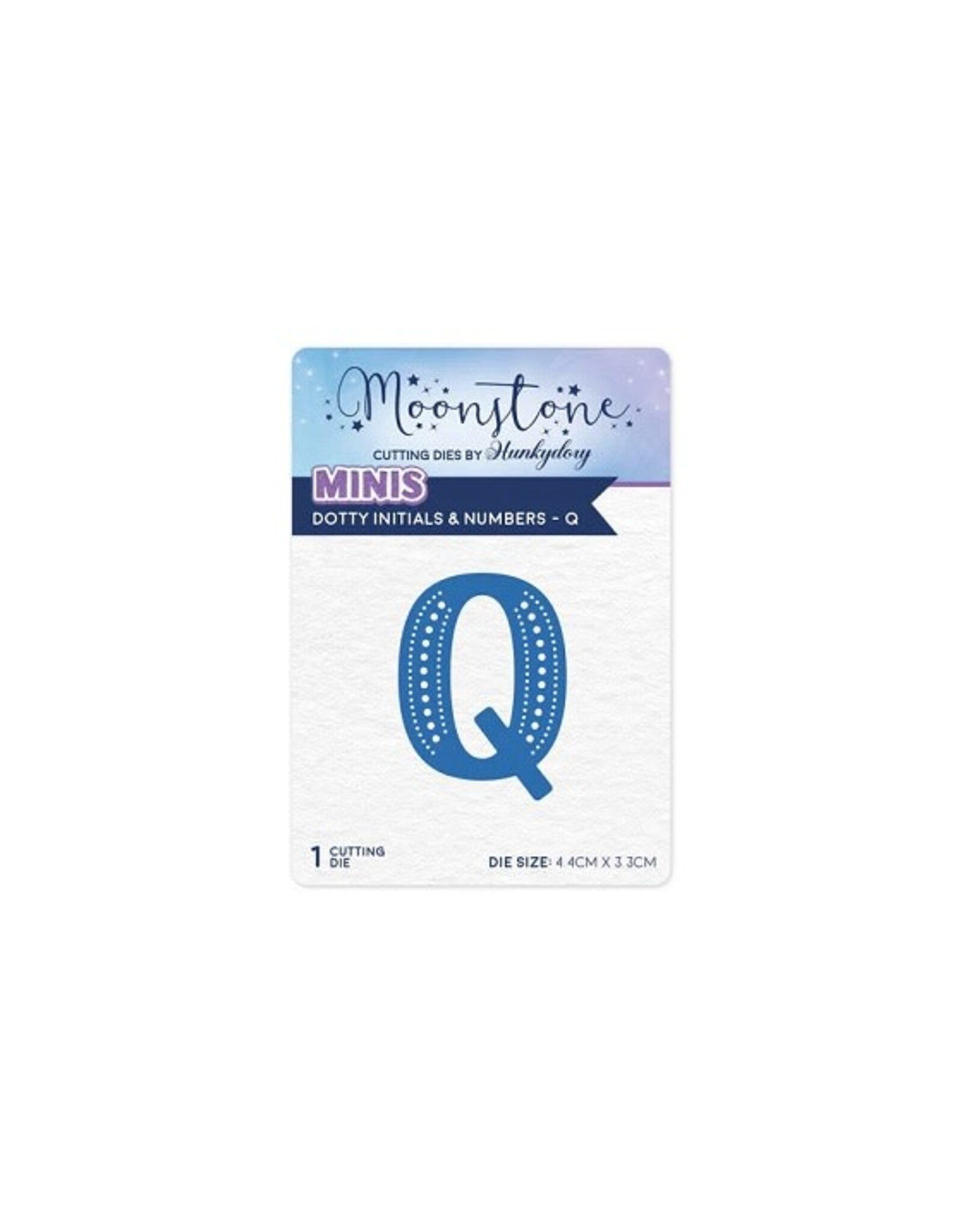 Hunkydory Crafts Moonstone Dies - Dotty Initials & Numbers - Q