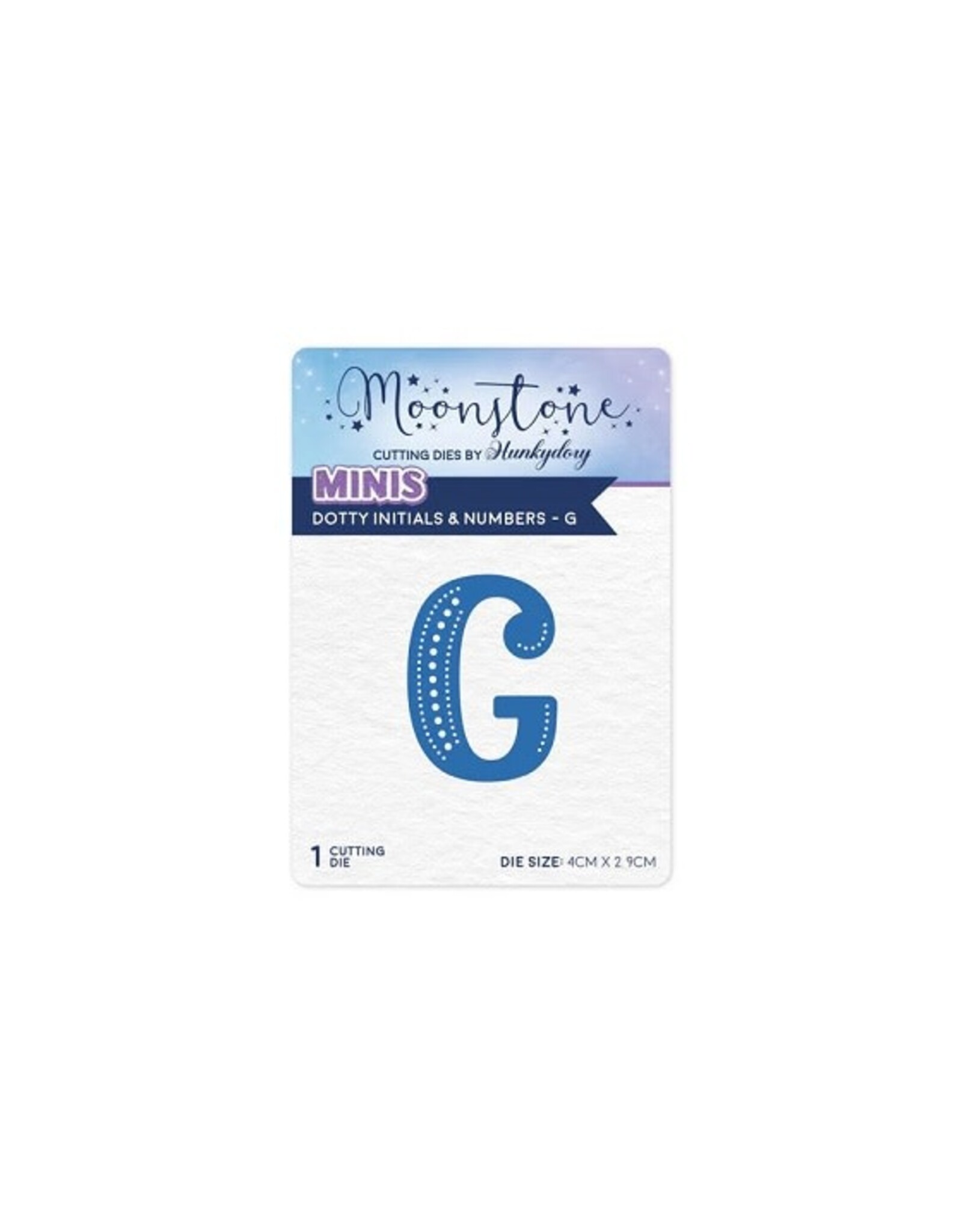 Hunkydory Crafts Moonstone Dies - Dotty Initials & Numbers - G