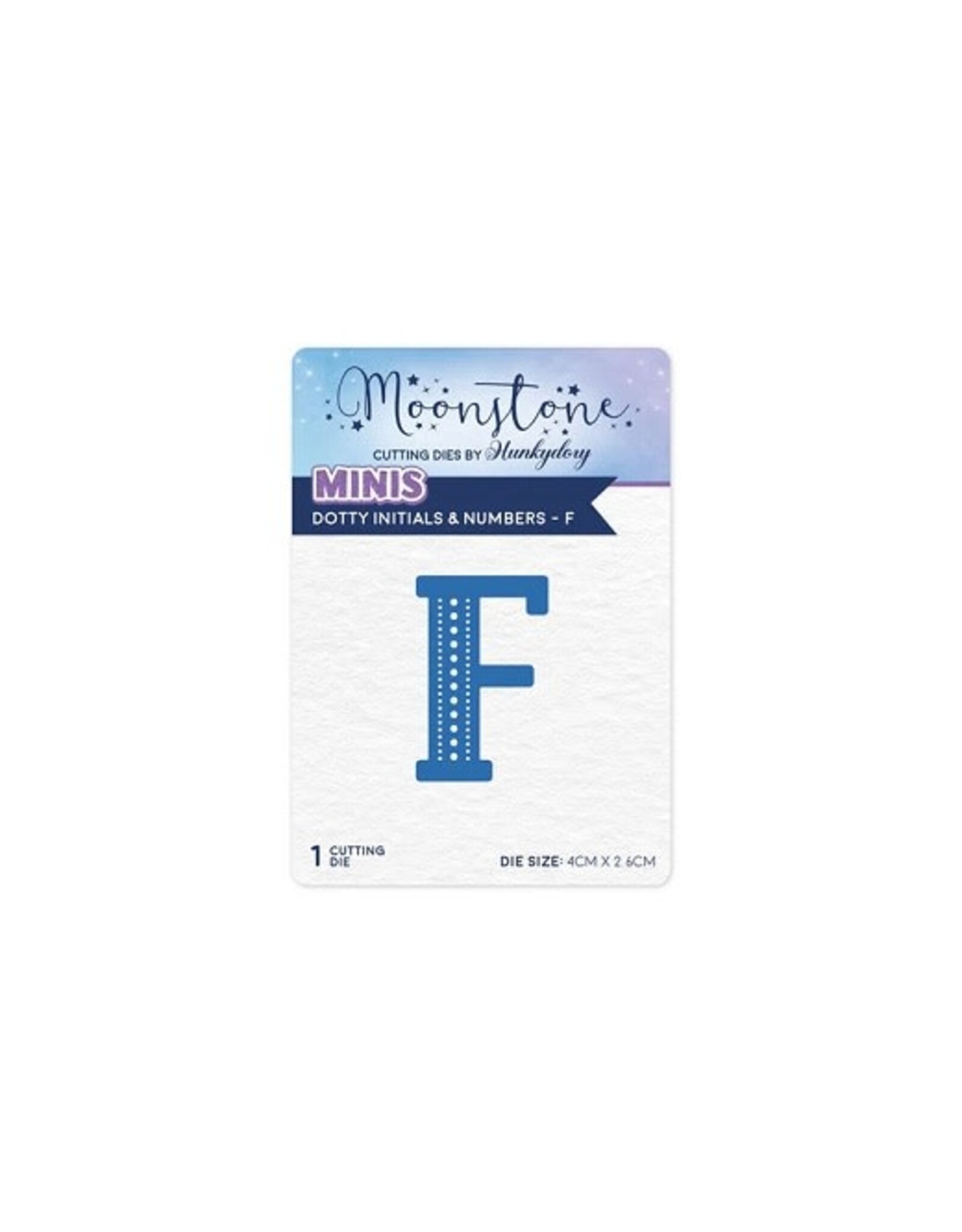 Hunkydory Crafts Moonstone Dies - Dotty Initials & Numbers - F