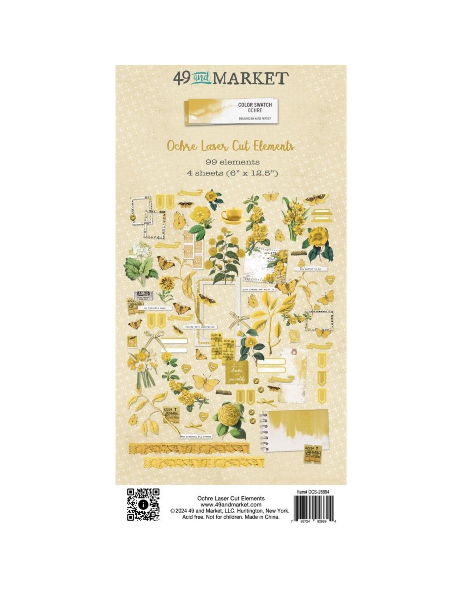 49 AND MARKET Color Swatch: Ochre Elements Cut Outs