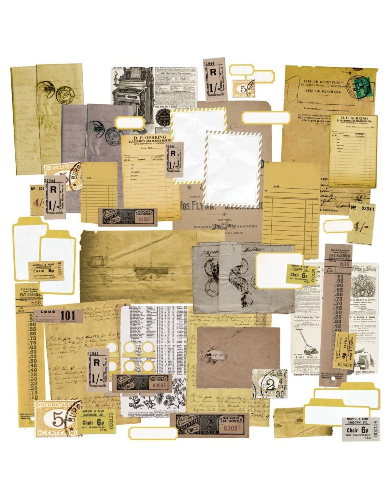 49 AND MARKET Color Swatch: Ochre Ephemera Stackers