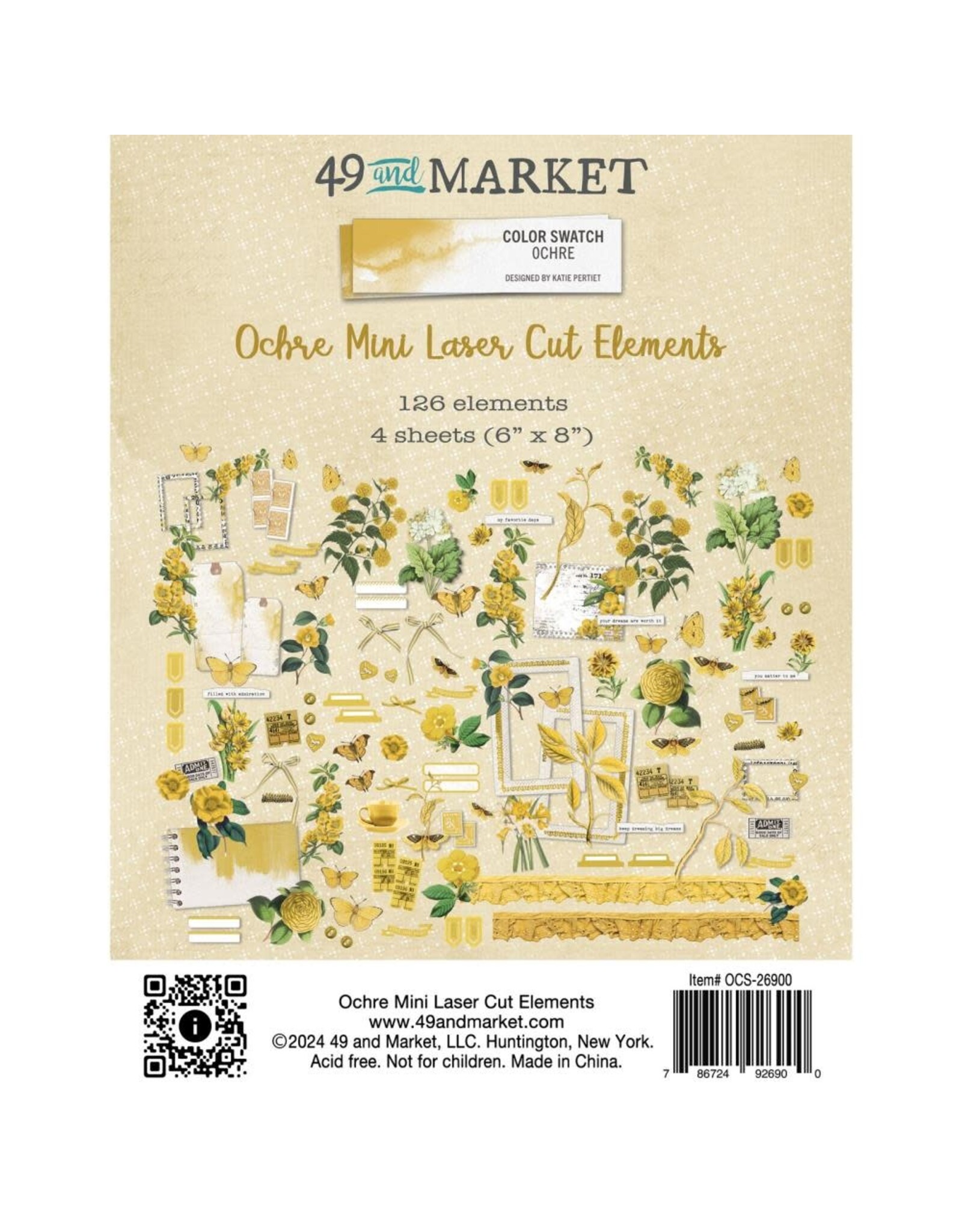 49 AND MARKET Color Swatch: Ochre Mini Cut Outs
