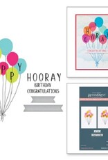 Spellbinders Cheers to You Collection Happy Hooray Balloons Registration Press Plate & Die