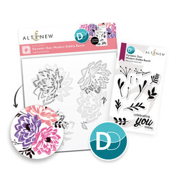 ALTENEW Dynamic Duo-Modern Dahlia Bunch - Stamp & Stencil