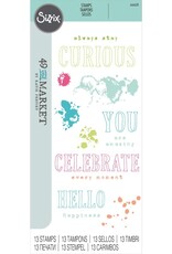 Sizzix Sizzix Clear Stamps by 49 & Market - Celebrate