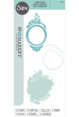 Sizzix Sizzix Layered Clear Stamps By 49 & Market Oval Frame