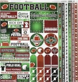 Football 12x12 sticker sheet