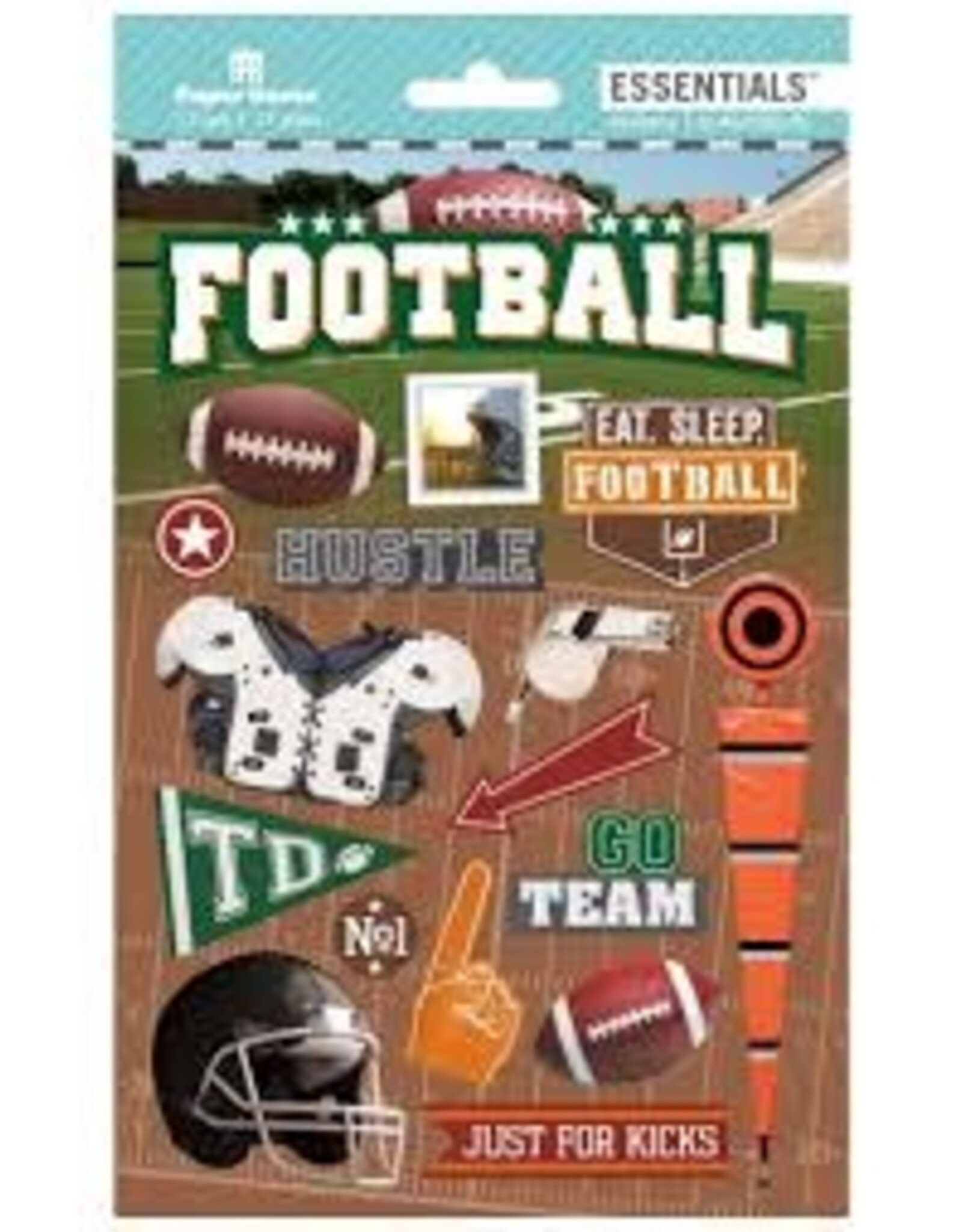 PAPER HOUSE PRODUCTIONS Football 3d stickers