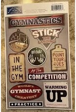 Karen Foster Gymnastics die cut sticker #2