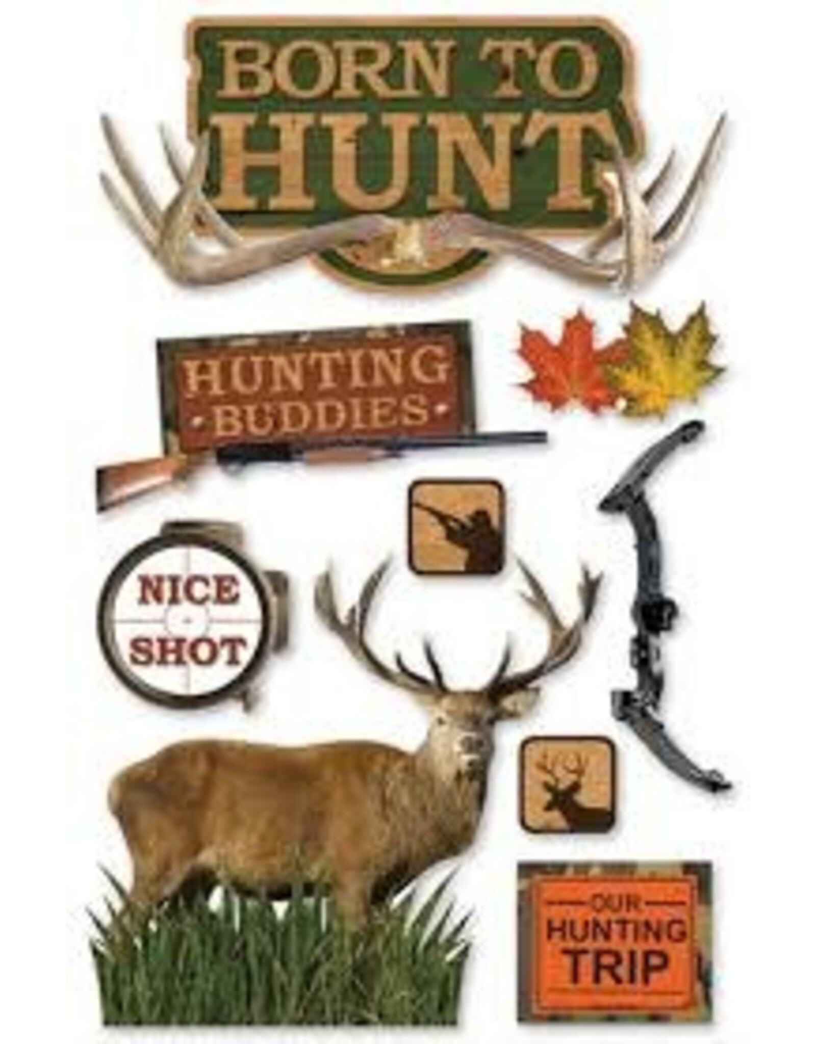 PAPER HOUSE PRODUCTIONS Hunting 3d stickers