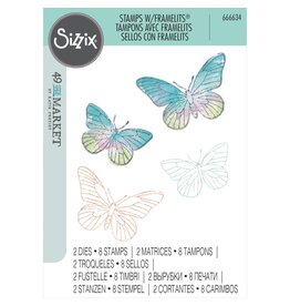 Sizzix Butterflies by 49 & Market - Framelits and Stamps
